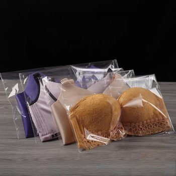 Prozirna samoljepljiva vrećica za odjeću od OPP-a, bočno otvaranje i zatvaranje (3–4 cm) - Brand Flag packaging