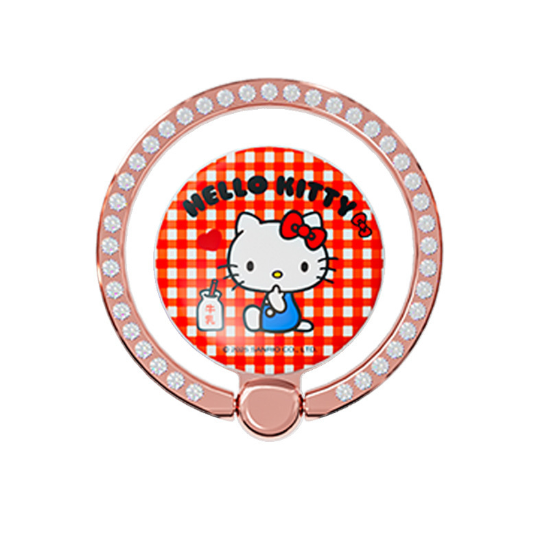 Sanrio Kuromi aromaterapijski držač za telefon s prstenom, ljepilo, višestruke namjene, metal, crtani stil