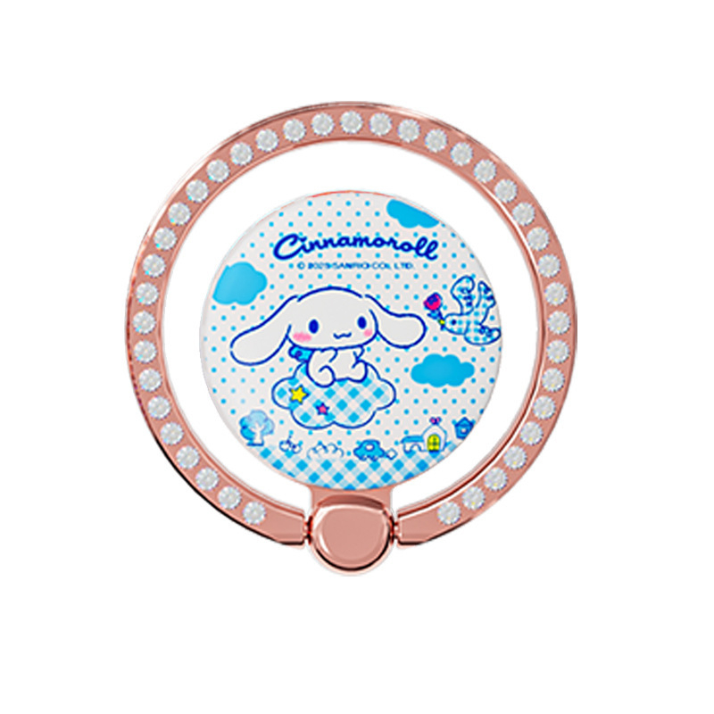 Sanrio Kuromi aromaterapijski držač za telefon s prstenom, ljepilo, višestruke namjene, metal, crtani stil