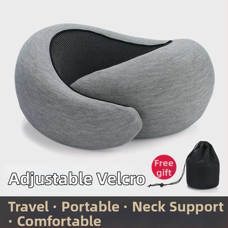 У-образна възглавница за шия с мемори пяна, Modal плат, за автомобилни пътувания, модерен минималистичен стил