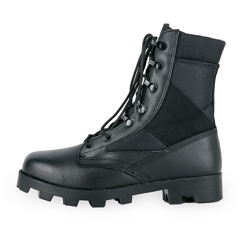 Ghete înalte Panama pentru drumeții în aer liber și antrenament tactic, piele microfibră, unisex adulți, încălțăminte în stil militar