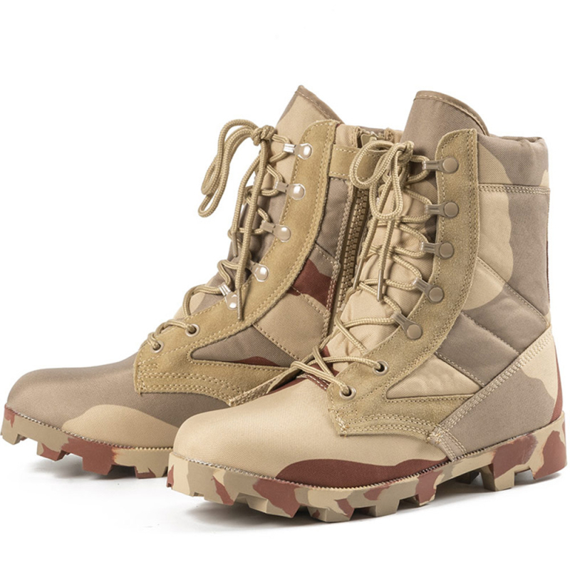 Ghete înalte Panama pentru drumeții în aer liber și antrenament tactic, piele microfibră, unisex adulți, încălțăminte în stil militar