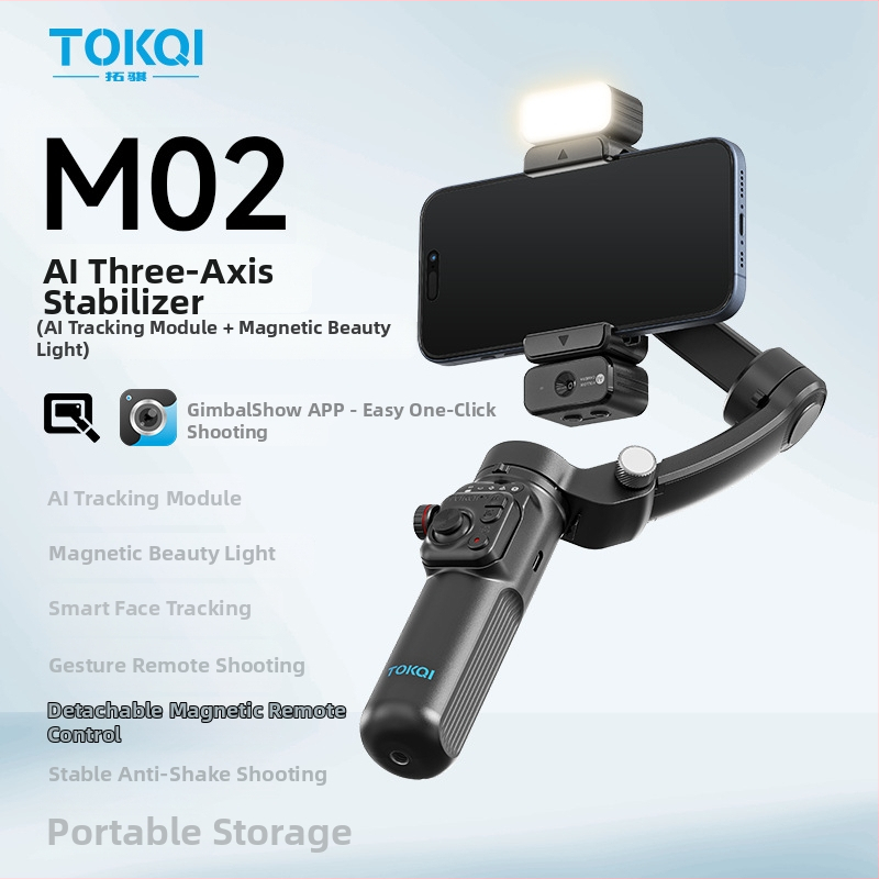 Stabilizator za pametni telefon s tri osi, prepoznavanjem lica, Bluetoothom i daljinskim upravljačem (Model M02)