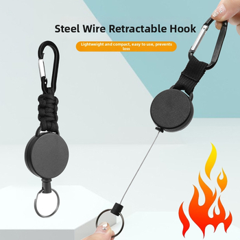 Vytiahnuteľný klip na identifikáciu s kľúčenkom, kruhový štýl, nosnosť 5 kg, značka YDS