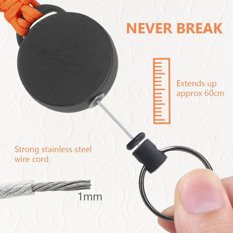 Αναπτυσσόμενος κλιπ για ταυτότητα με μπρελόκ, κυκλικό στυλ, φορτίο 5 kg, μάρκα YDS