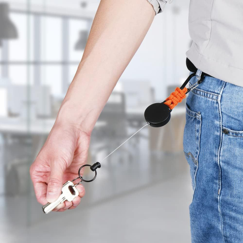Αναπτυσσόμενος κλιπ για ταυτότητα με μπρελόκ, κυκλικό στυλ, φορτίο 5 kg, μάρκα YDS