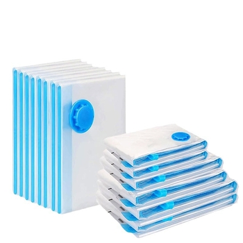 Вакуум чанти за дрехи и одеяла — двуслоен дизайн с дебелина 14, PA+PE материал, 55W висококачествена помпа, дневно производство 500000