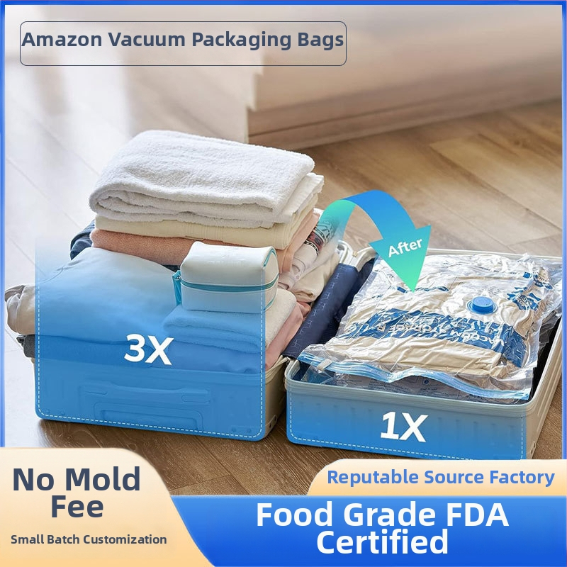 Вакуум чанти за дрехи и одеяла — двуслоен дизайн с дебелина 14, PA+PE материал, 55W висококачествена помпа, дневно производство 500000