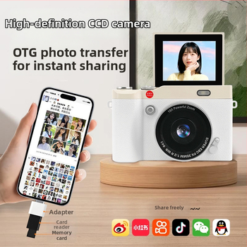 Detská digitálna kamera Y02, CCD senzor 68MP, 16x optický zoom, maximálne rozlíšenie 1280×1024, 2,4-palcový otočný displej, TF karta ukladanie