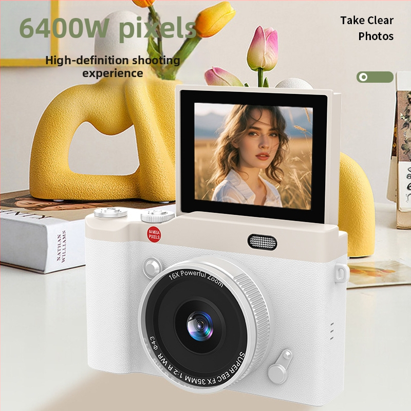 Detská digitálna kamera Y02, CCD senzor 68MP, 16x optický zoom, maximálne rozlíšenie 1280×1024, 2,4-palcový otočný displej, TF karta ukladanie