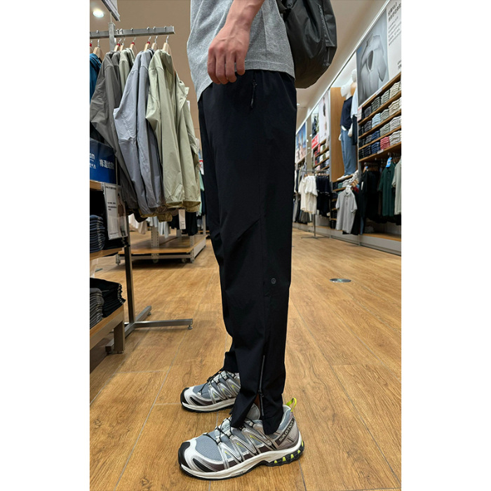 Stil coreean, pantaloni lungi drepți, talie medie, material din bumbac 85%, elasticitate ridicată