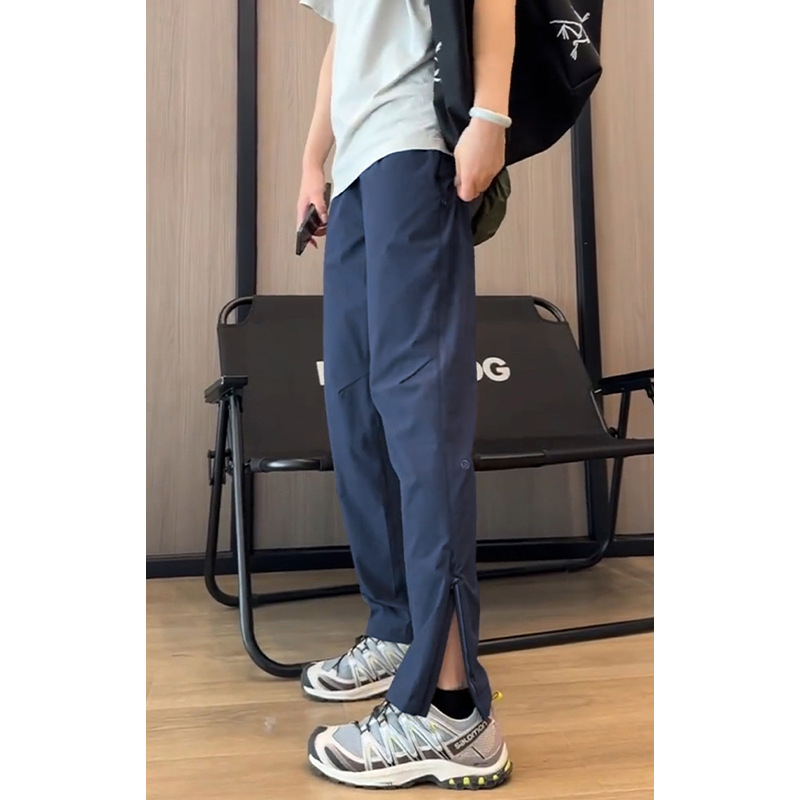 Stil coreean, pantaloni lungi drepți, talie medie, material din bumbac 85%, elasticitate ridicată