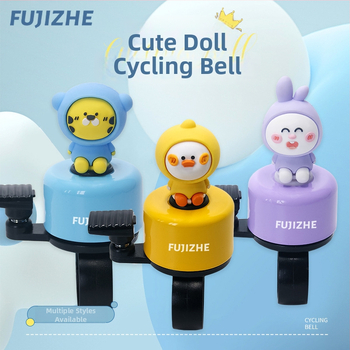 Clopot bicicletă cu design de desen animat - aliaj de aluminiu - personalizare disponibilă - compatibilitate universală
