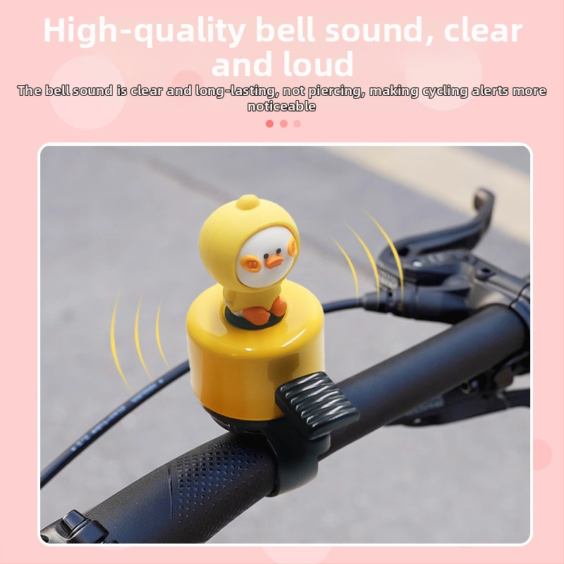 Clopot bicicletă cu design de desen animat - aliaj de aluminiu - personalizare disponibilă - compatibilitate universală