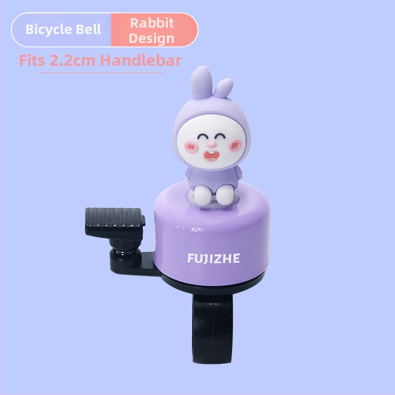 Clopot bicicletă cu design de desen animat - aliaj de aluminiu - personalizare disponibilă - compatibilitate universală