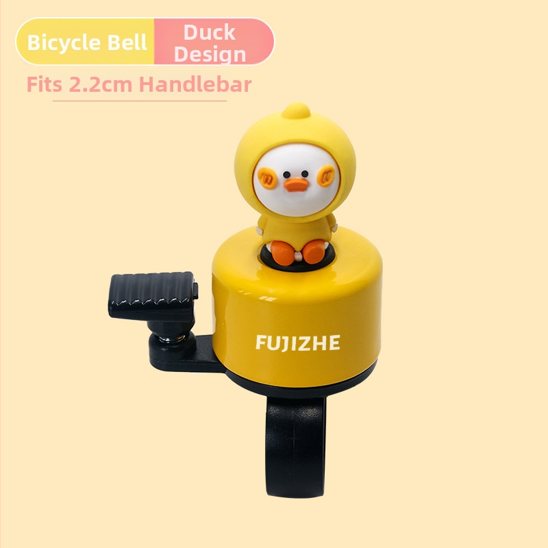 Clopot bicicletă cu design de desen animat - aliaj de aluminiu - personalizare disponibilă - compatibilitate universală