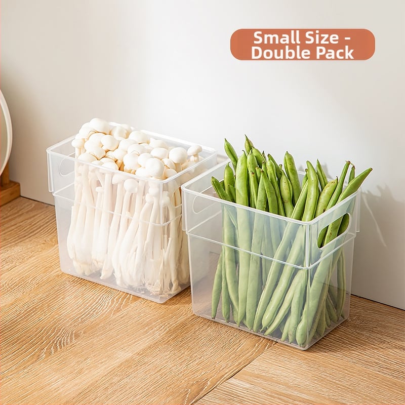 Хладилна кутия за зеленчуци и плодове, прозрачна, хранителен клас пластмаса, за съхранение на напитки, кнедли и яйца