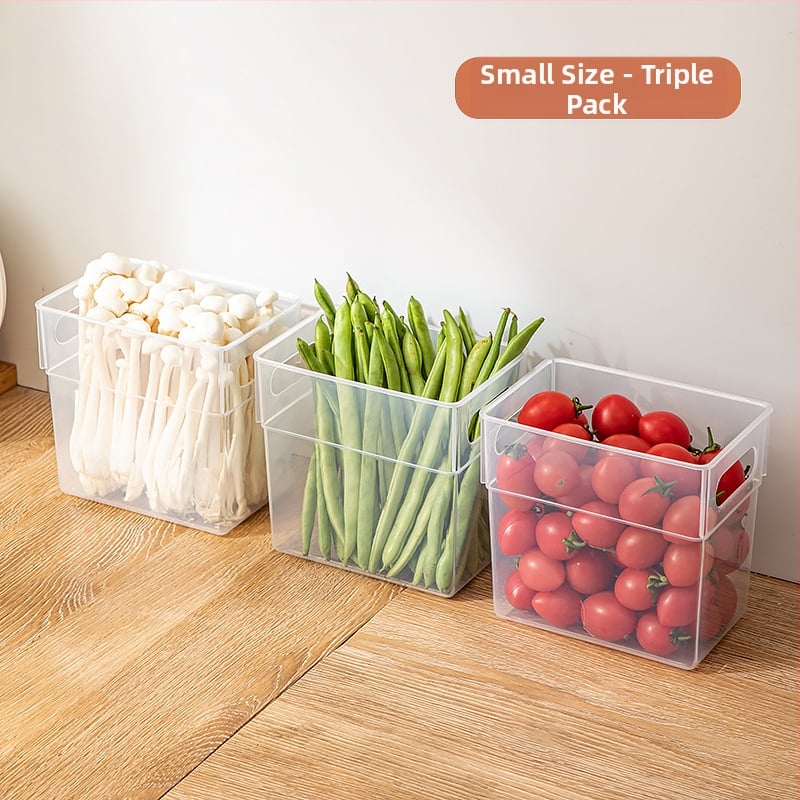 Хладилна кутия за зеленчуци и плодове, прозрачна, хранителен клас пластмаса, за съхранение на напитки, кнедли и яйца