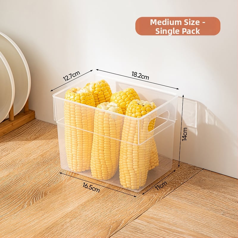 Хладилна кутия за зеленчуци и плодове, прозрачна, хранителен клас пластмаса, за съхранение на напитки, кнедли и яйца