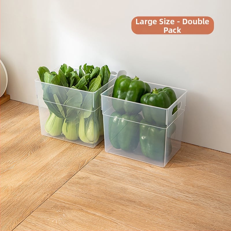 Хладилна кутия за зеленчуци и плодове, прозрачна, хранителен клас пластмаса, за съхранение на напитки, кнедли и яйца