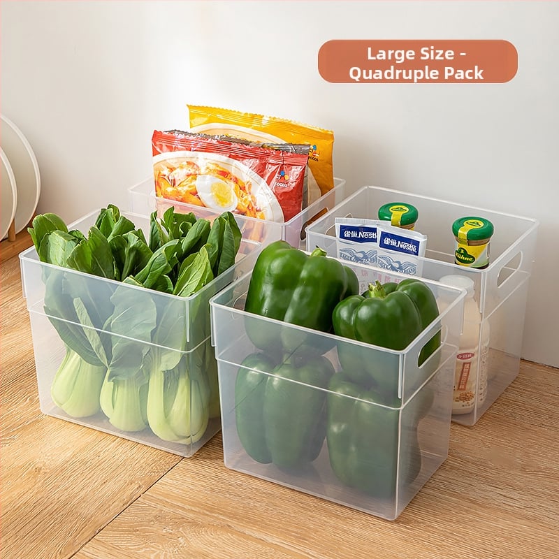Хладилна кутия за зеленчуци и плодове, прозрачна, хранителен клас пластмаса, за съхранение на напитки, кнедли и яйца