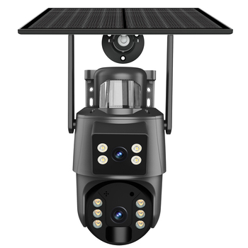 Cameră de supraveghere UBOX: 6MP cu obiectiv dublu, Wi-Fi și 4G, alimentare solară