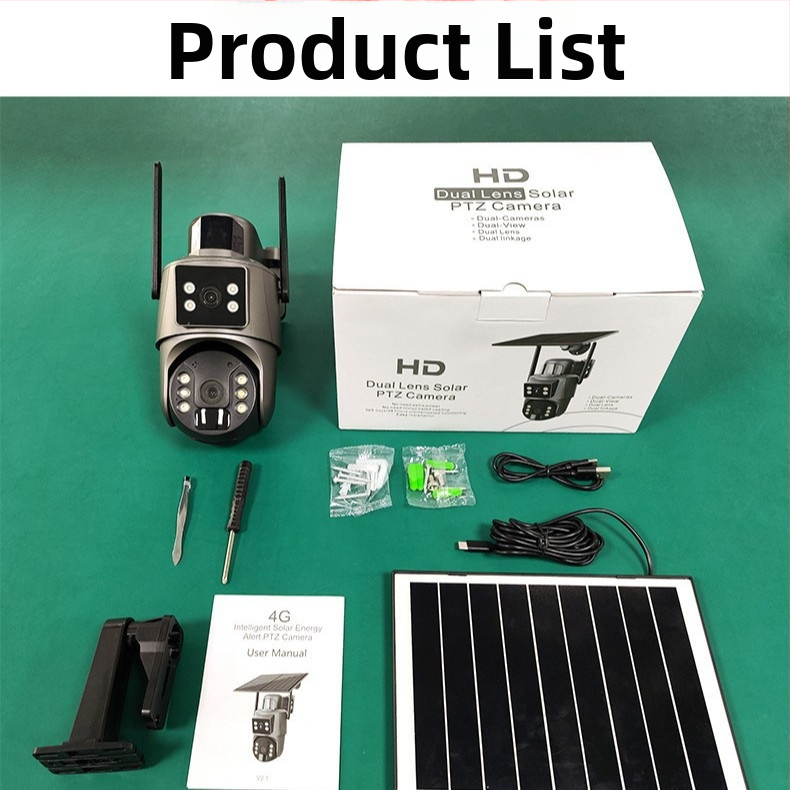 Cameră de supraveghere UBOX: 6MP cu obiectiv dublu, Wi-Fi și 4G, alimentare solară