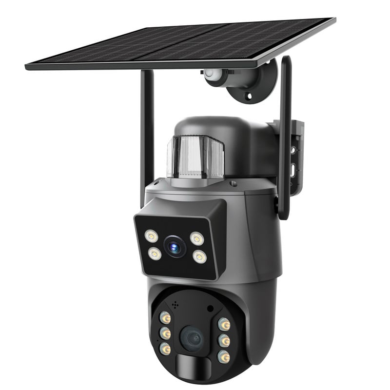 Cameră de supraveghere UBOX: 6MP cu obiectiv dublu, Wi-Fi și 4G, alimentare solară