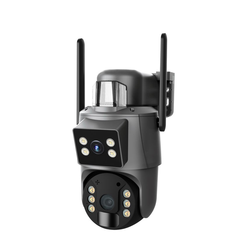 Cameră de supraveghere UBOX: 6MP cu obiectiv dublu, Wi-Fi și 4G, alimentare solară