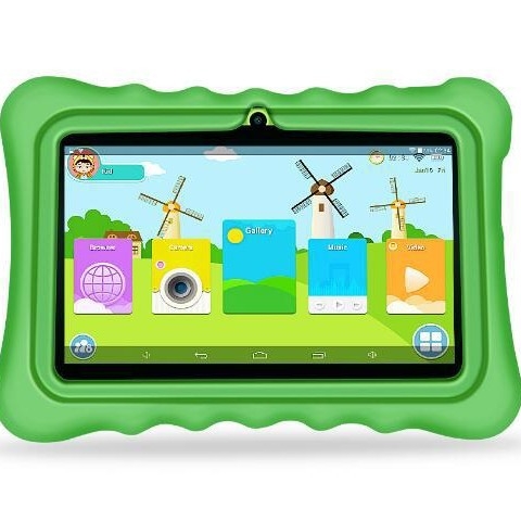 Gyerekeknek szóló tablet szülői felügyelettel, Android OS, MTK Quad-Core 1.3GHz, 32GB flash memória, Két kamera, 5–7 órás üzemidő