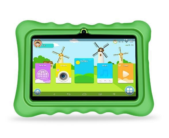 Gyerekeknek szóló tablet szülői felügyelettel, Android OS, MTK Quad-Core 1.3GHz, 32GB flash memória, Két kamera, 5–7 órás üzemidő