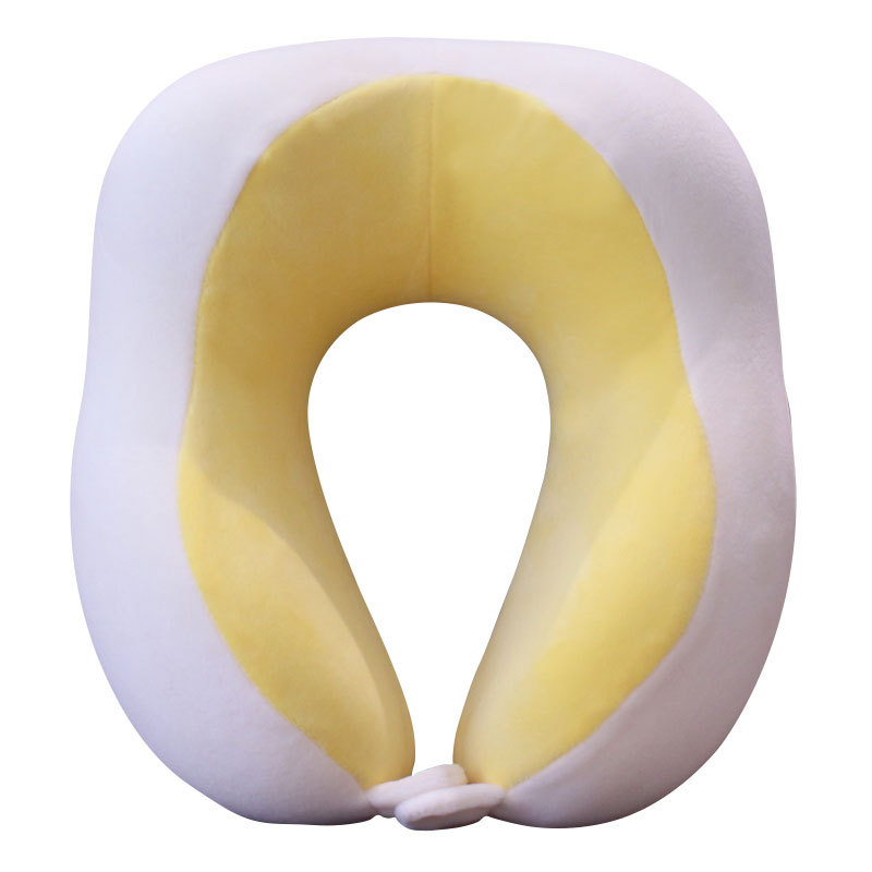 У-образна възглавница за врата за офисна почивка, полети и пътувания на открито; пълнител PP памук; плат Crystal Velvet; стил Карикатура