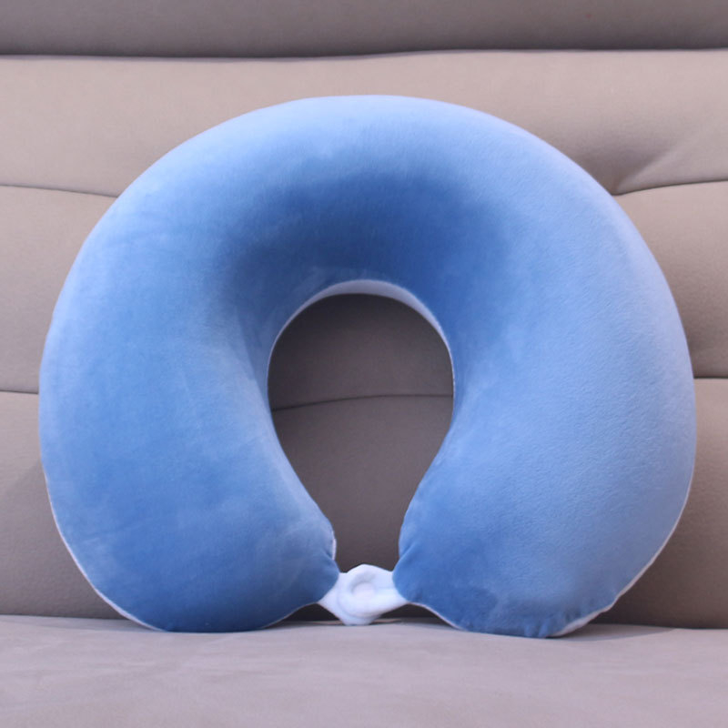У-образна възглавница за врата за офисна почивка, полети и пътувания на открито; пълнител PP памук; плат Crystal Velvet; стил Карикатура