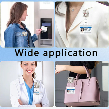 Clip acrilic pentru badge, retractabil cu buton de tragere — lungime telescopică 600 mm, sarcină 0,1 kg, marcă Red Xu Alpenglow