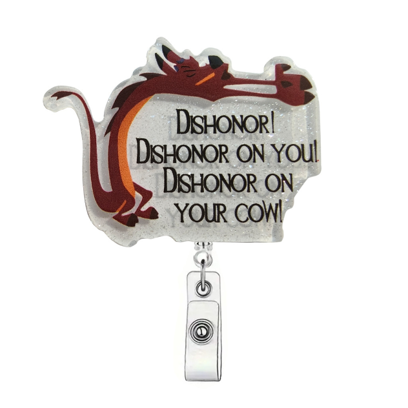 Clip acrilic pentru badge, retractabil cu buton de tragere — lungime telescopică 600 mm, sarcină 0,1 kg, marcă Red Xu Alpenglow