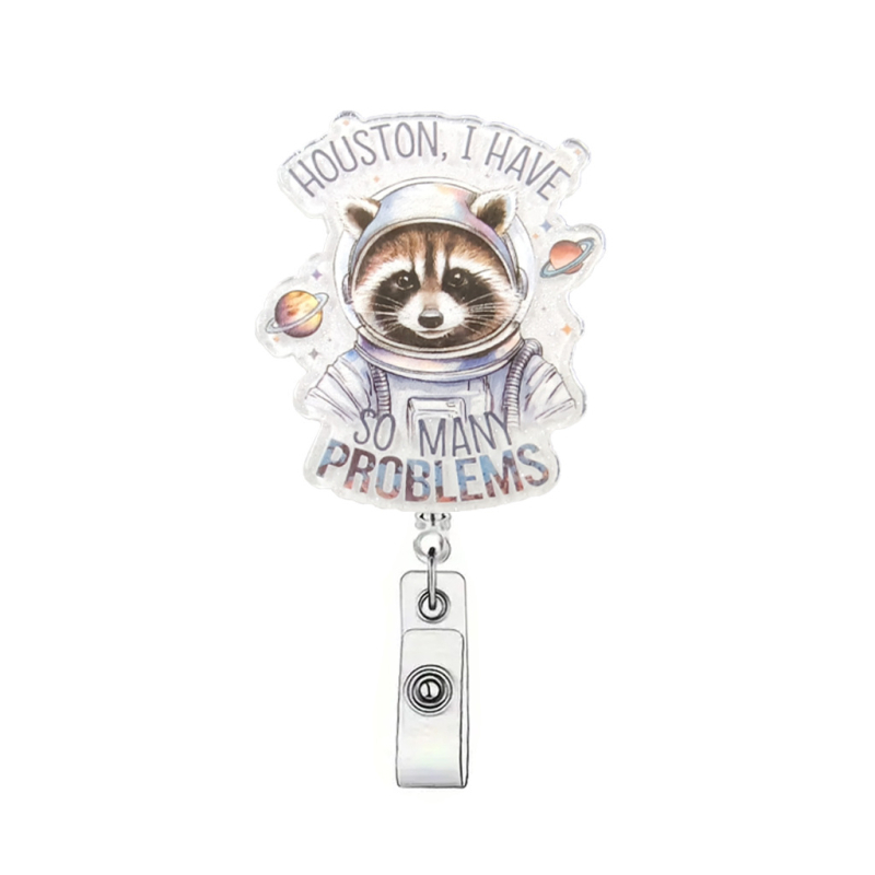 Clip acrilic pentru badge, retractabil cu buton de tragere — lungime telescopică 600 mm, sarcină 0,1 kg, marcă Red Xu Alpenglow