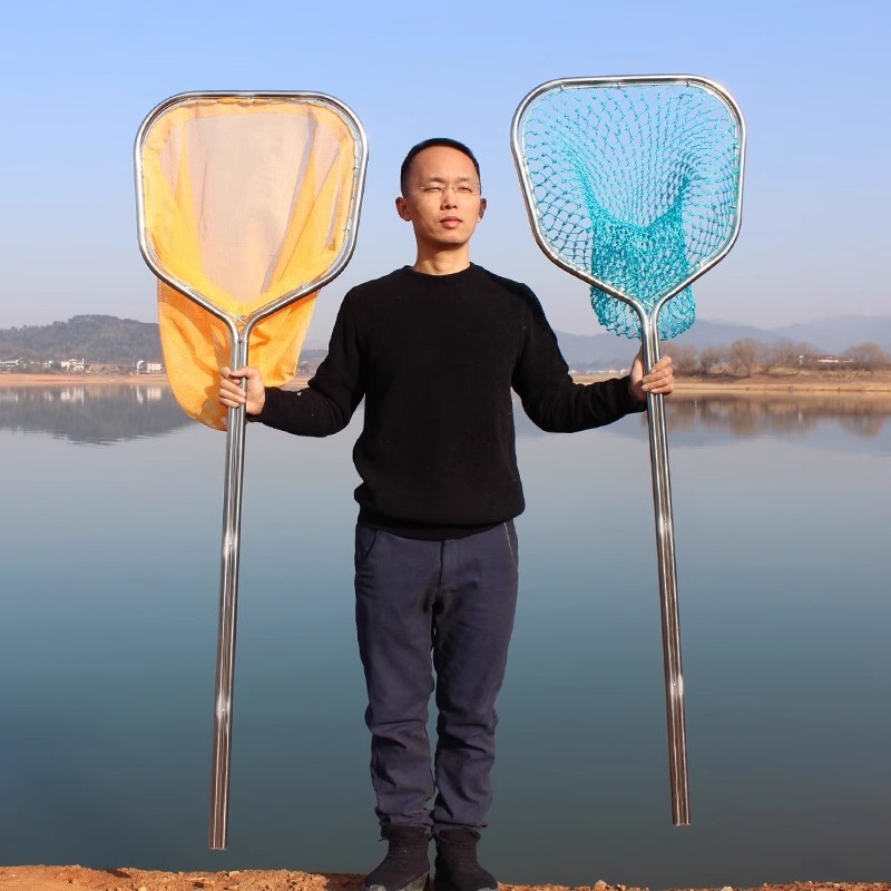 Plasă de pescuit din oțel inoxidabil pentru capturarea peștelui mare și a fructelor de mare, construcție cu țevi duble, diametrul gurii 40-50, adâncimea plasei 40-60, capacitate de încărcare până la 25 kg