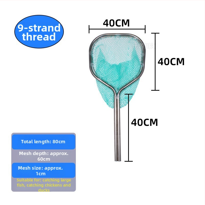 Nerezová oceľová sieť na ryby pre lov veľkých rýb a morských plodov, dvojtrubkové prevedenie, priemer ústia 40-50, hĺbka siete 40-60, nosnosť do 25 kg