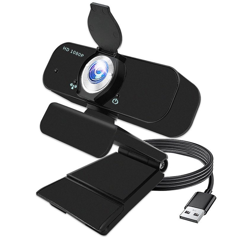 Камера за онлайн занятия и видеоконференции – TW05, 1080p USB 2.0, вграденият микрофон, без драйвер, 1.5m кабел