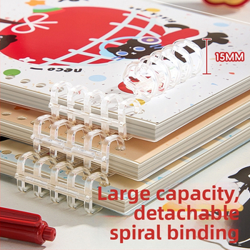 Kappa bear тетрадка с разгънати листове за ученици, PP корица, Dowling хартия, 80 г/м², 100–200 страници