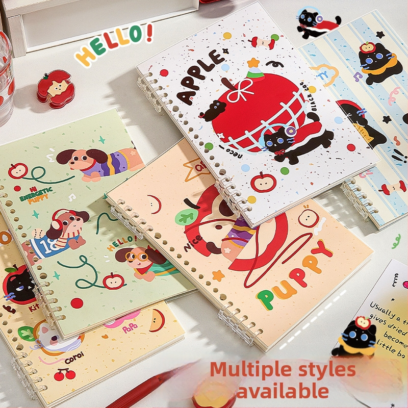 Kappa bear тетрадка с разгънати листове за ученици, PP корица, Dowling хартия, 80 г/м², 100–200 страници