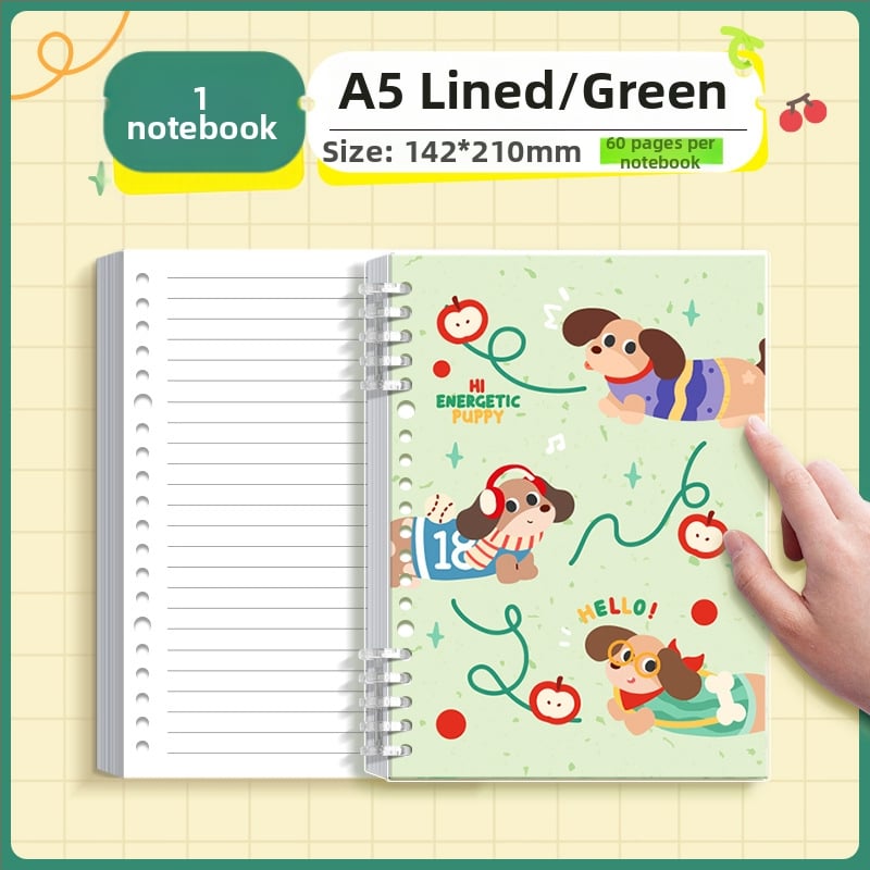 Kappa bear тетрадка с разгънати листове за ученици, PP корица, Dowling хартия, 80 г/м², 100–200 страници