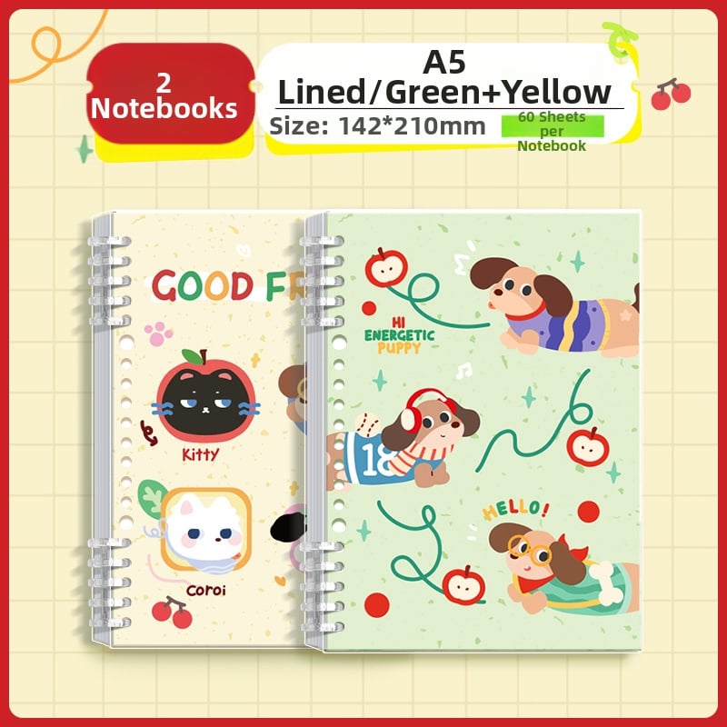 Kappa bear тетрадка с разгънати листове за ученици, PP корица, Dowling хартия, 80 г/м², 100–200 страници