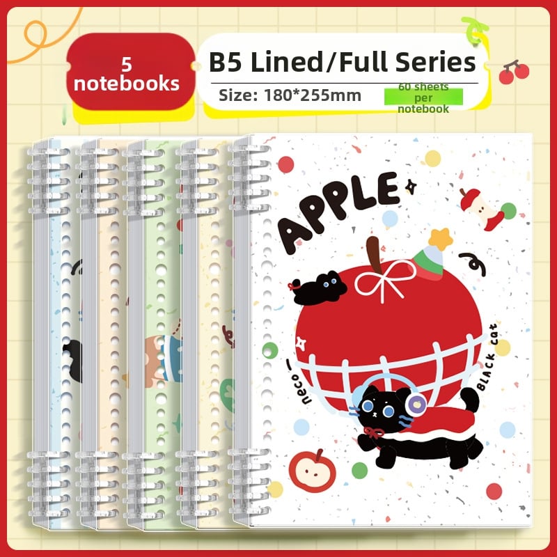 Kappa bear тетрадка с разгънати листове за ученици, PP корица, Dowling хартия, 80 г/м², 100–200 страници