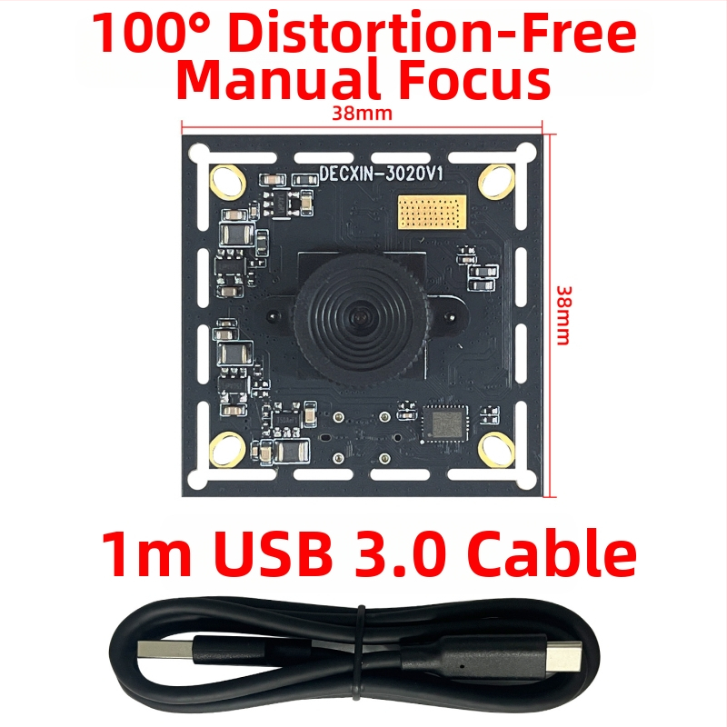 USB 3.0 priemyselná kamera 8MP IMX179, pevný fokus, rozpoznávanie tváre, bez ovládačov, Linux kompatibilný