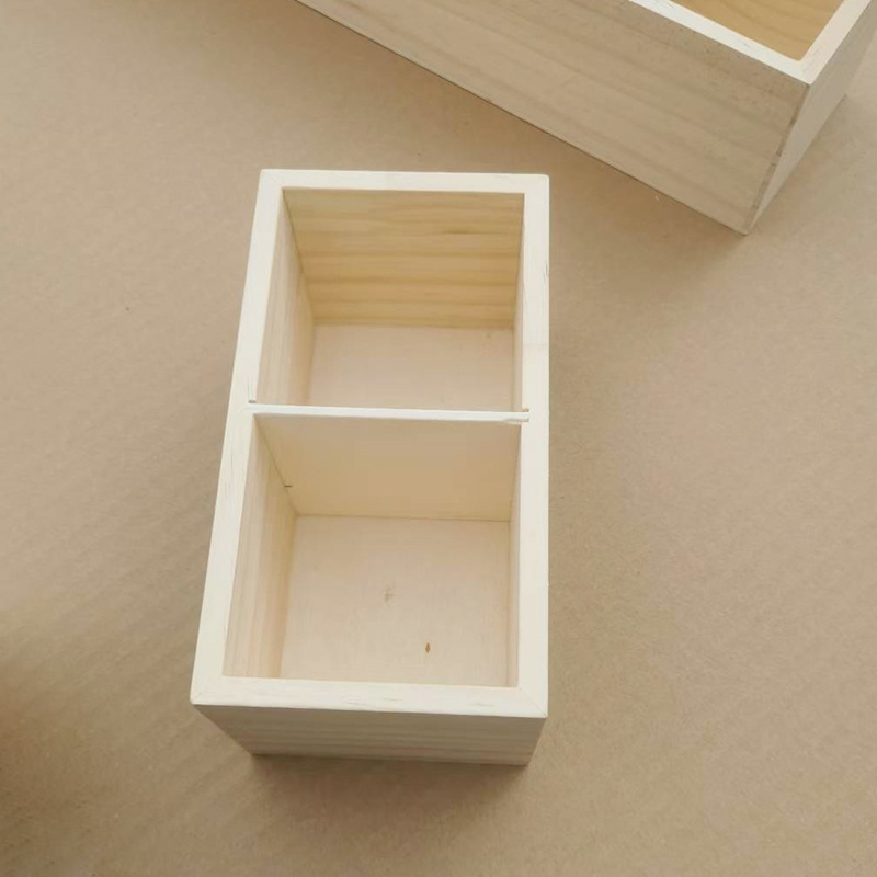 Drvena kutija za skladištenje sa šest odjeljaka, organizator, moderni minimalistički dizajn, mogućnost tiskanja logotipa