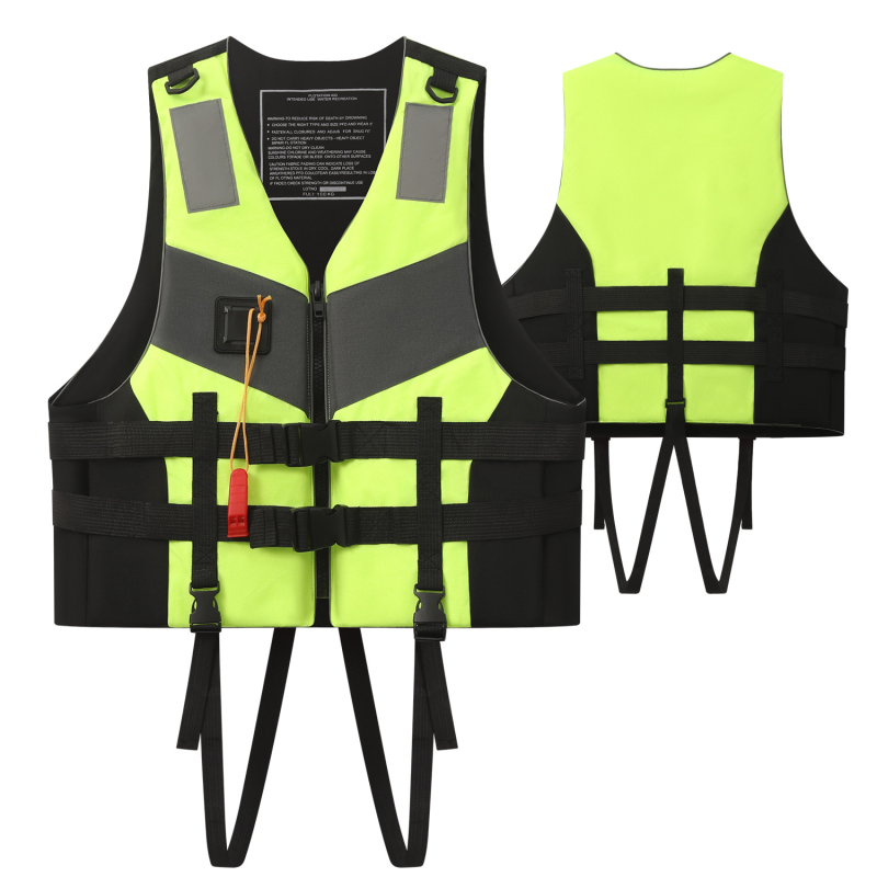 Vestă de salvare din material EPE, flotabilitate îmbunătățită, pentru adulți, utilizare pe barcă și pescuit offshore