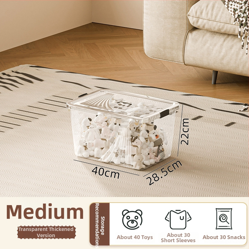 Съхранителна кутия с капак, PP пластмаса, капацитет 500–1000 л, многофункционална за дрехи, списания, канцеларски материали, козметика, лекарства, играчки и одеяла, възможно печат на лого