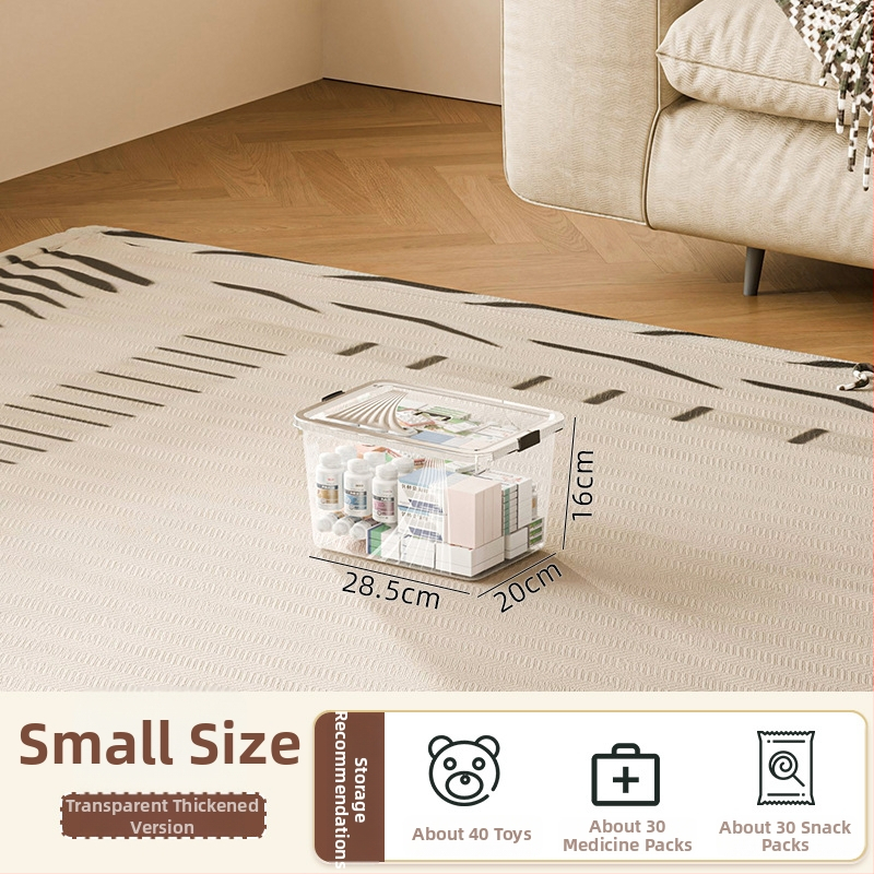 Съхранителна кутия с капак, PP пластмаса, капацитет 500–1000 л, многофункционална за дрехи, списания, канцеларски материали, козметика, лекарства, играчки и одеяла, възможно печат на лого