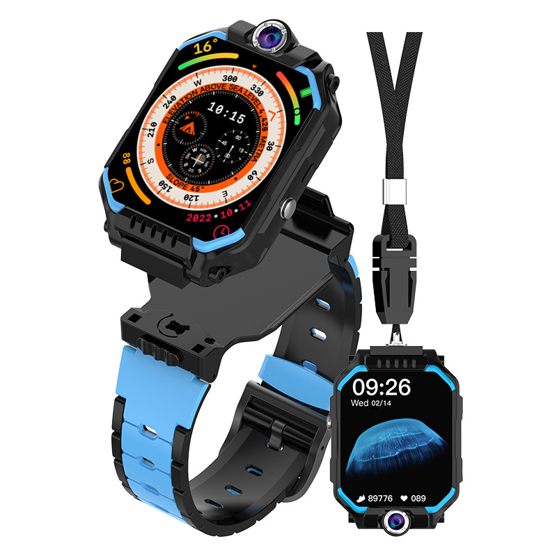 Ceas inteligent pentru copii cu camere duale, ecran mare HD, localizare, rezistent la apă Life Waterproof, aplicația SeTracker2